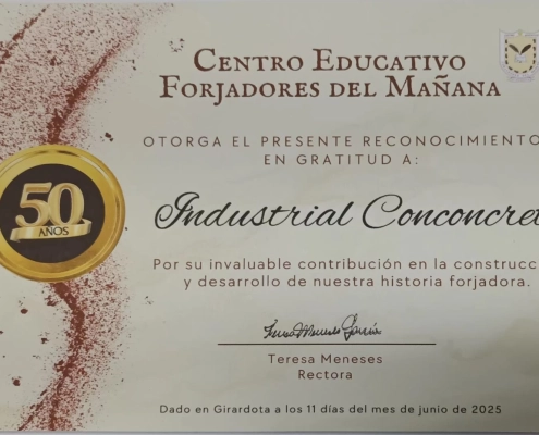Reconocimiento Centro Educativo Forjadores del Mañana